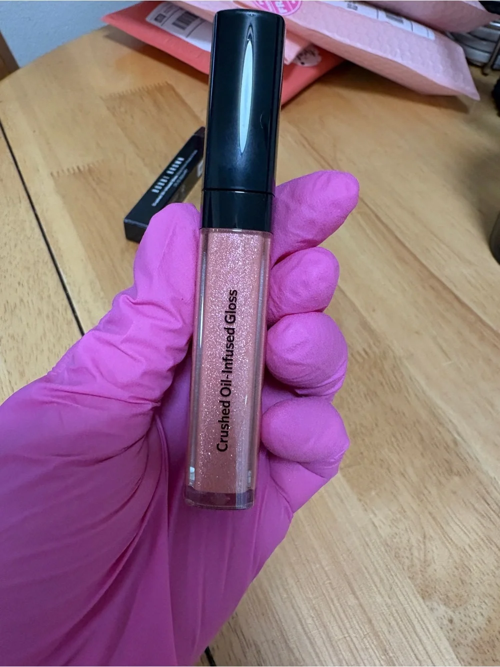 Bobbi Brown Crushed Oil-Infused Gloss in BELLINI (shimmer), full Sz 0.2oz,BNIB